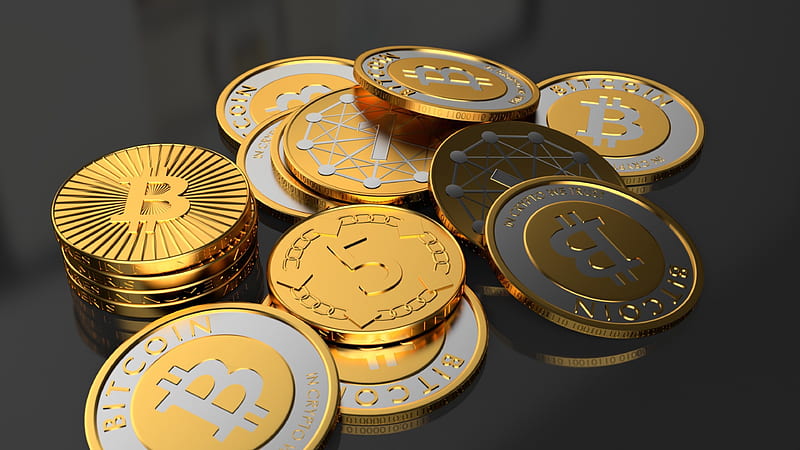 Bitcoin Gold, crypto currency, money, Bitcoin, coins, value, Gold, HD wallpaper