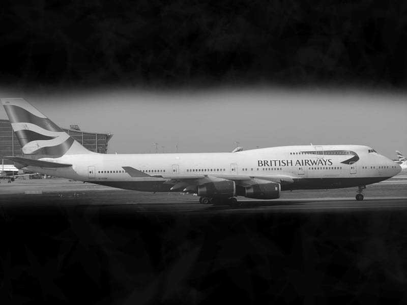 British Airways airliner, 747, airliner, airways, british, HD wallpaper