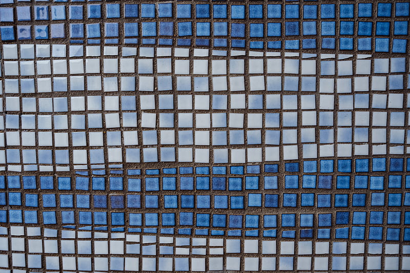 Blue and White Plaid Textile, HD wallpaper