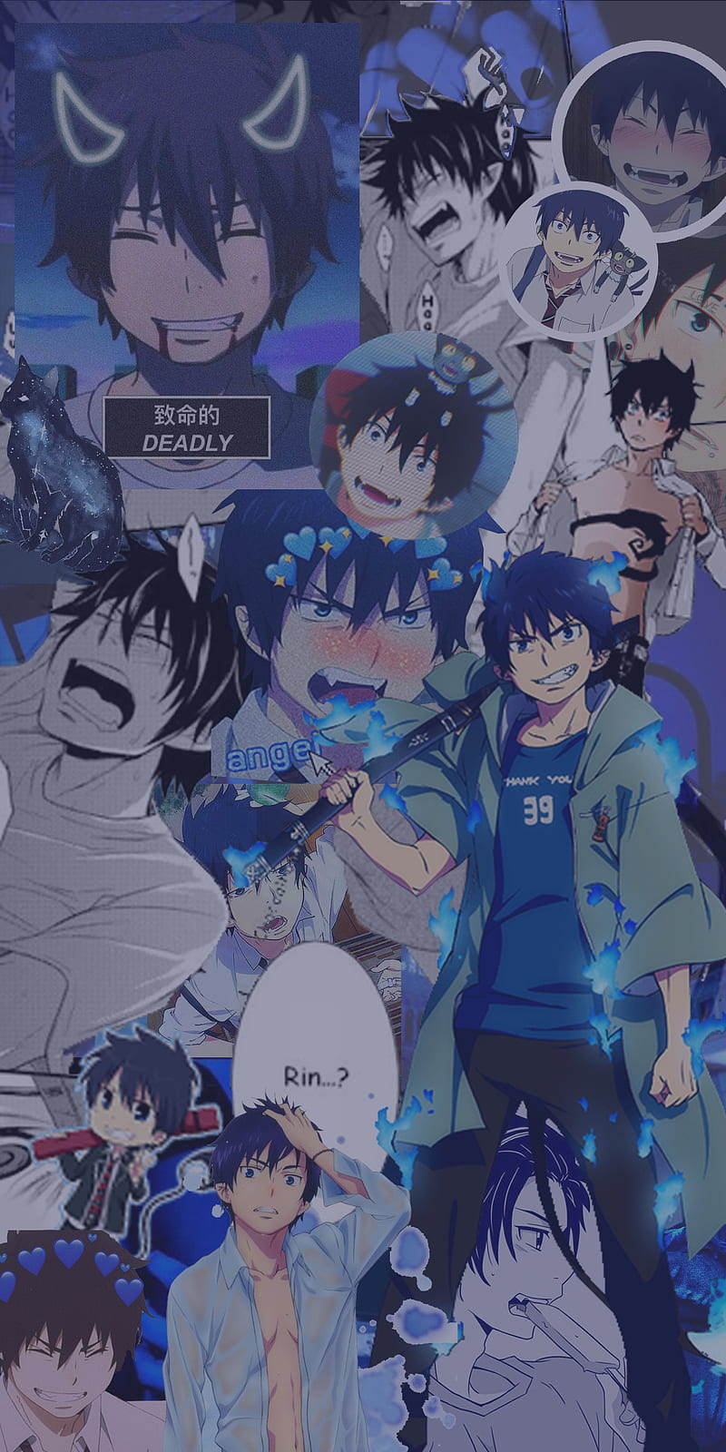 Blue Exorcist, aesthetic, cool, HD phone wallpaper