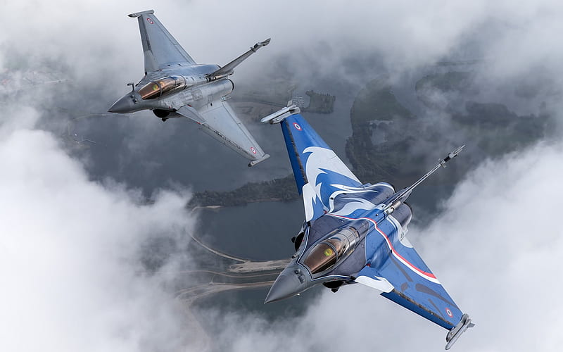 Rafale, French fighter, French Air Force, military aircraft, Dassault Rafale, HD wallpaper