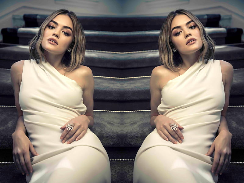 Lucy Hale, dress, model, bonito, singer, 2018, actress, hot, Hale, Lucy, HD wallpaper