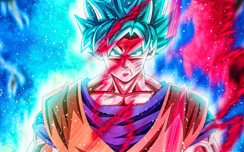 Download wallpaper 2932x2932 goku, dragon ball super, fan art