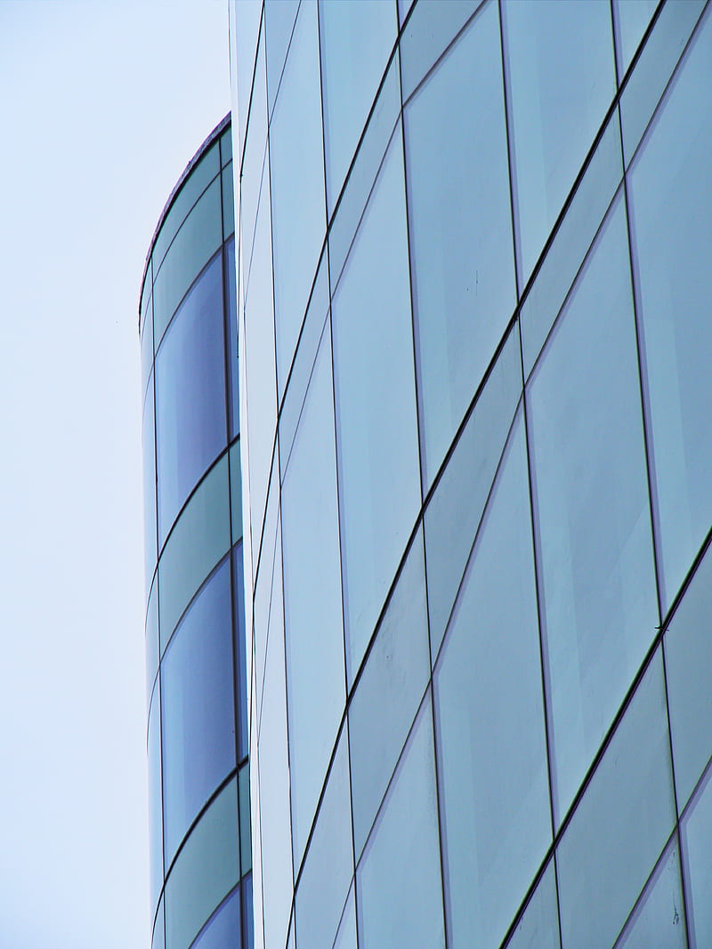 glass, facade, building, HD phone wallpaper