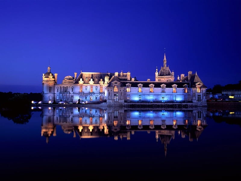Chateau de Chantilly Castle Near Paris France, chateau de chantilly castle near paris, france, HD wallpaper