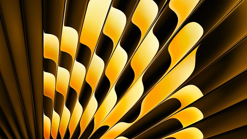 MacBook 2023, macOS Sonoma, gold, WWDC 2023, abstract, HD wallpaper
