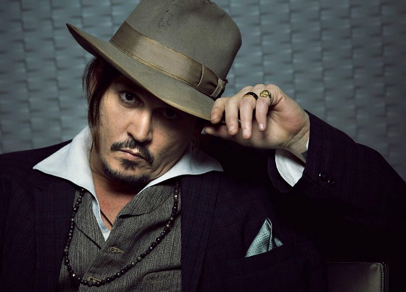 Johnny Depp, black, face, man, actor, hat, HD wallpaper | Peakpx