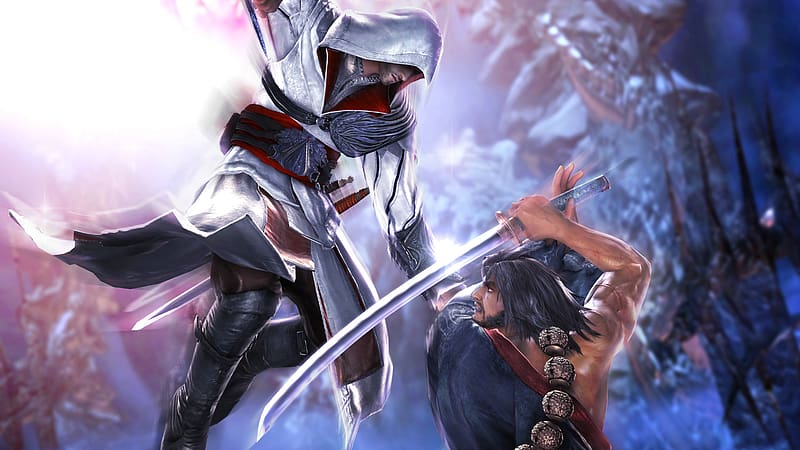 Video Game, Ezio (Assassin's Creed), Soulcalibur, Soulcalibur V, Mitsurugi Heishirō, HD wallpaper