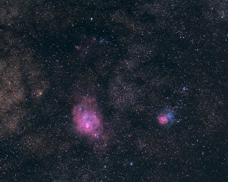 lagoon nebula, nebula, stars, space, HD wallpaper