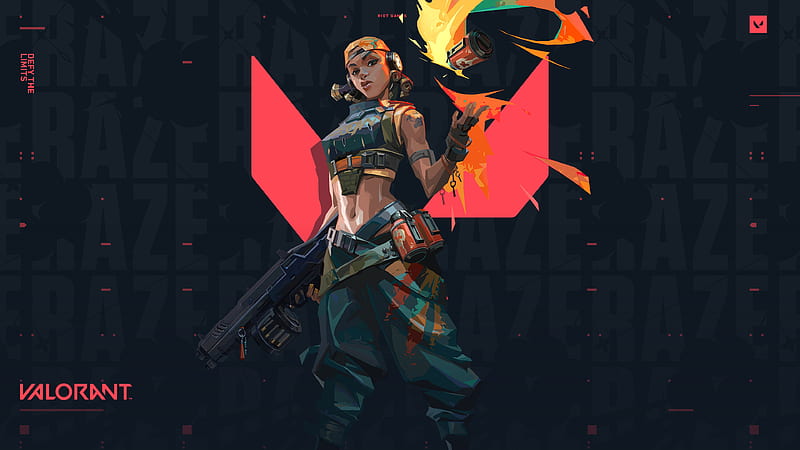 New Raze Skin Valorant 2020 Games, HD wallpaper