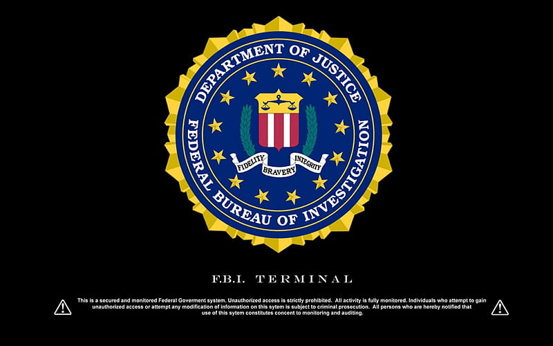 Warning FBI, caution, fbi, police, HD wallpaper