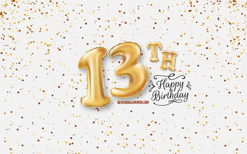  cumpleaños feliz, letras de globos 3d, de cumpleaños con globos, cumpleaños de   años, Fondo de pantalla HD
