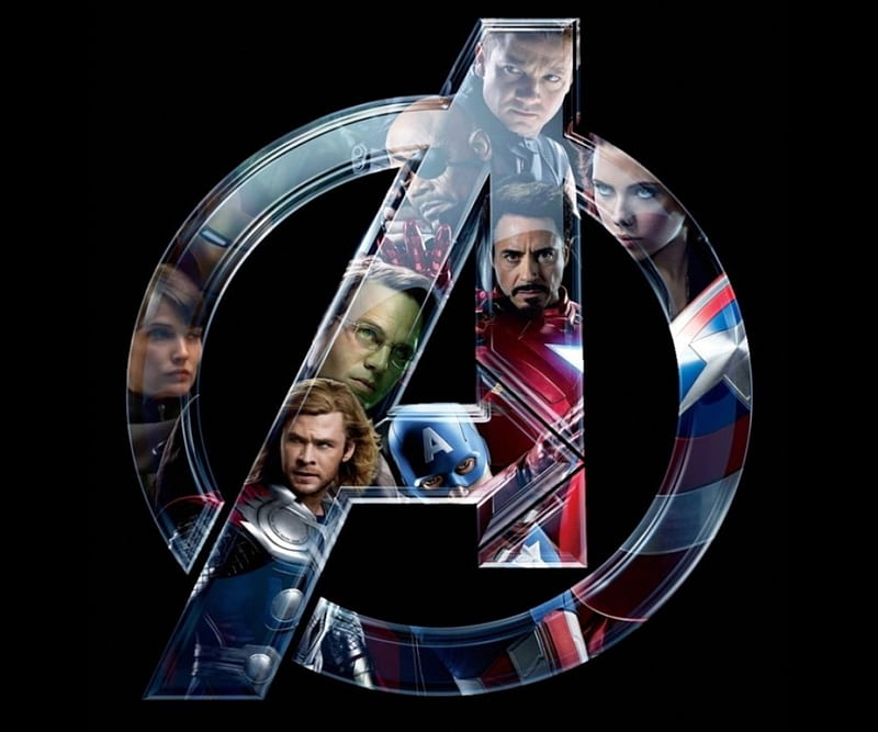 The Avengers Logo, hulk, avengers assemble, the avengers, thor, HD wallpaper