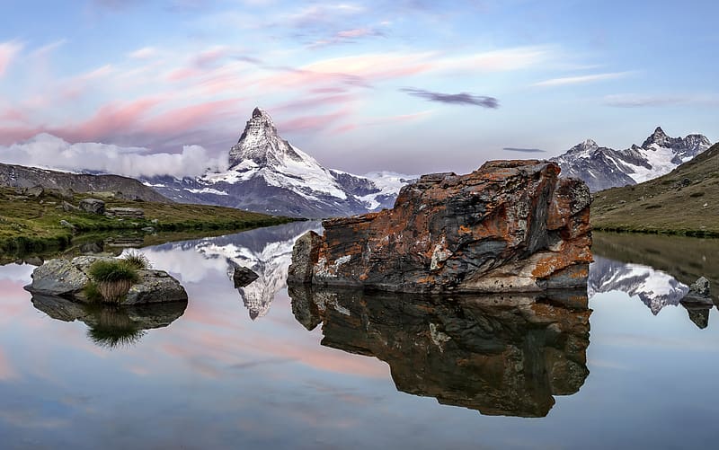Mountains, Mountain, Alps, , Switzerland, Zermatt, HD wallpaper