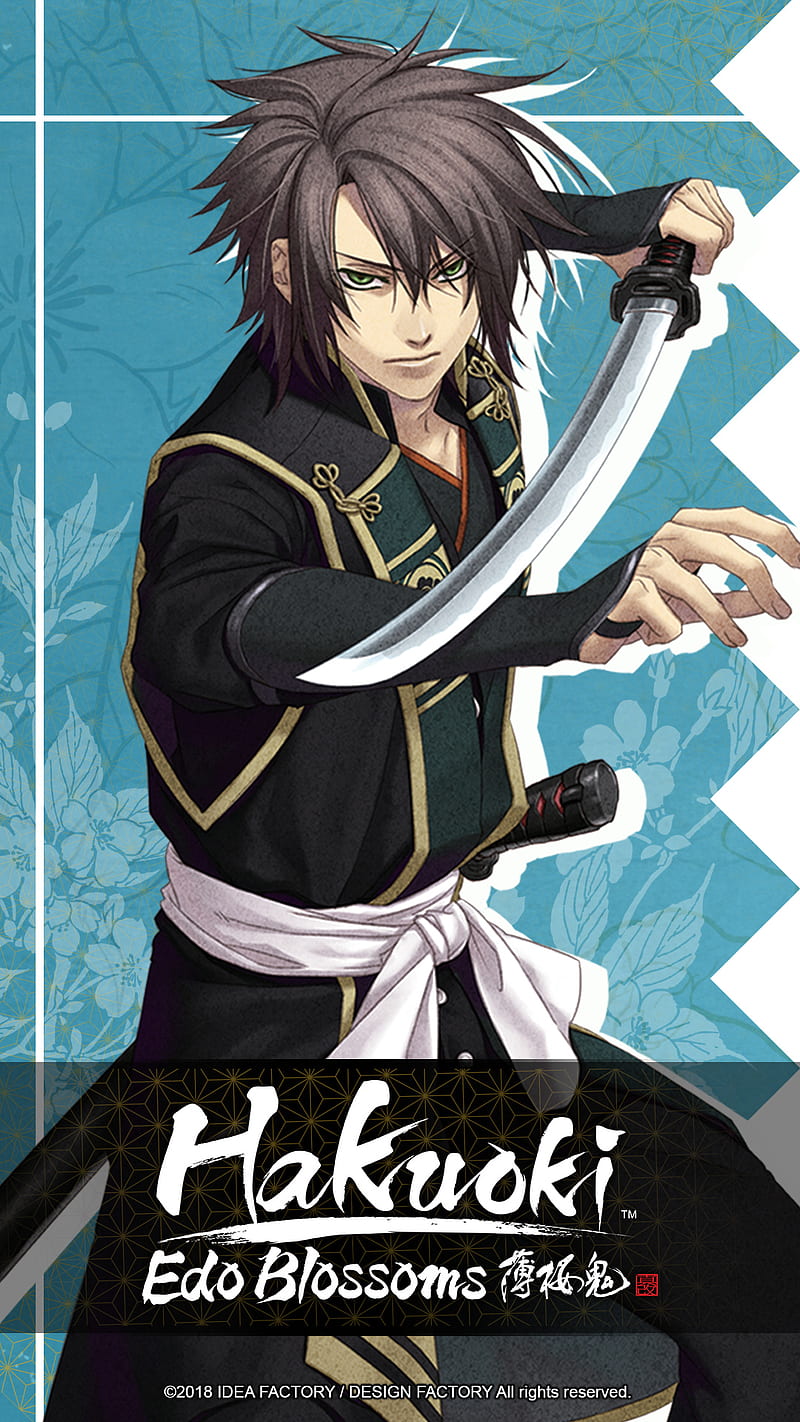Soji Okita, anime, character, hakuoki, male, ronin, samurai, shinsengumi,  sword, HD phone wallpaper | Peakpx