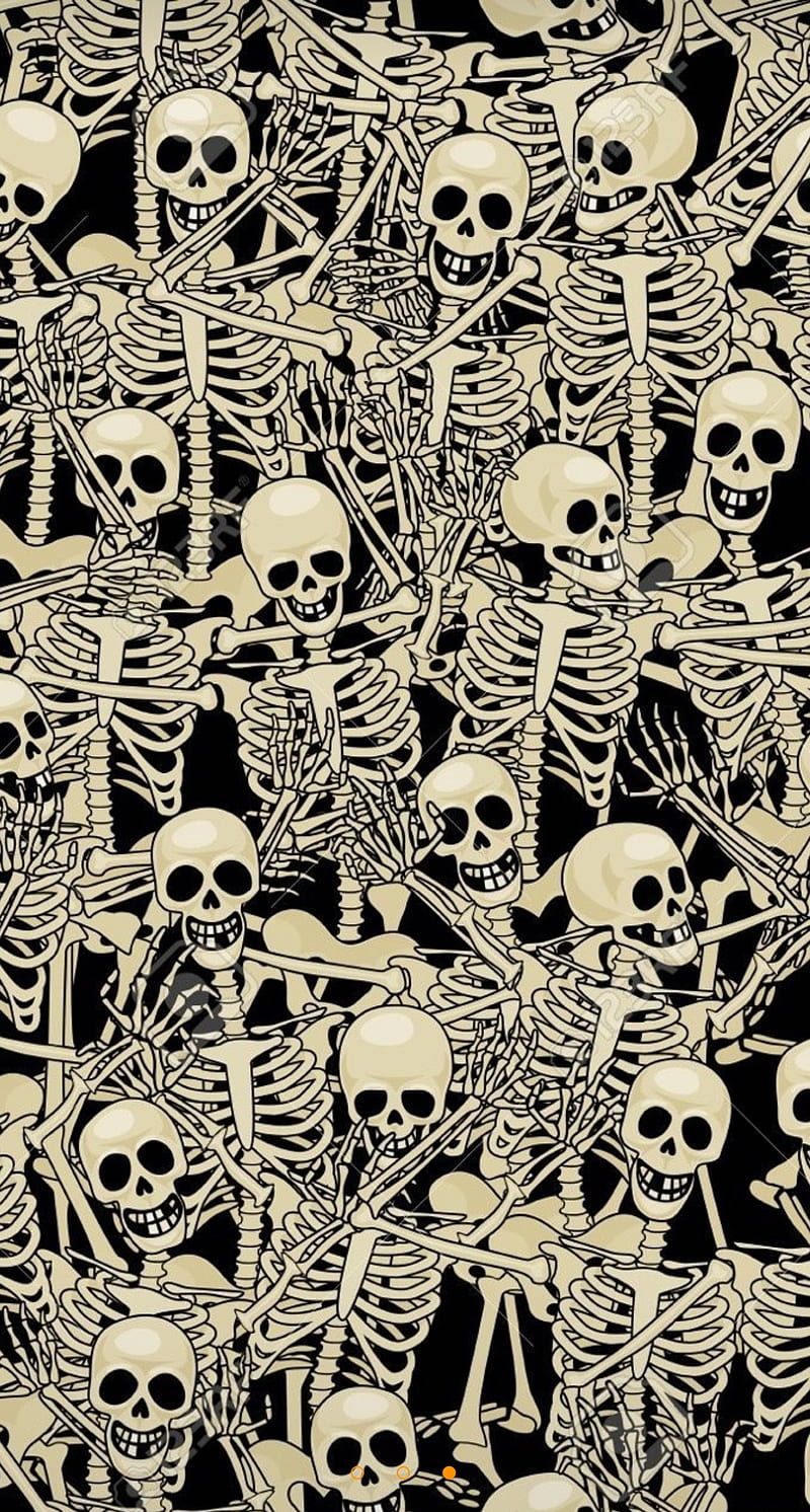 Skeleton party, fun, happy, halloween, HD phone wallpaper