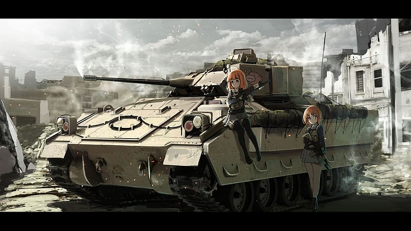 Anime, Girls Und Panzer, Miho Nishizumi, Saori Takebe, HD wallpaper