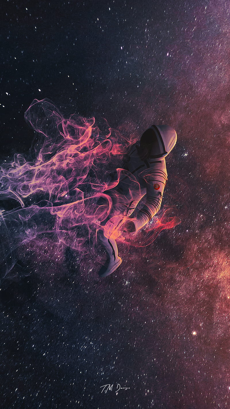 Lost in space / V2, Lost, TM, astronaut. tmdesigns, cosmic, cosmo, cosmos, galaxy, space, spaceman, universe, HD phone wallpaper