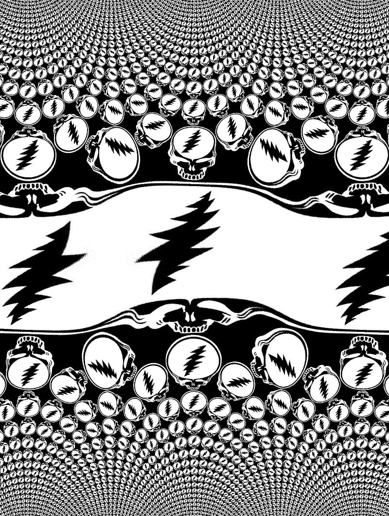 Dead Stretch Black Black And White Deadhead Grateful Dead Steal Your Face Hd Mobile Wallpaper Peakpx