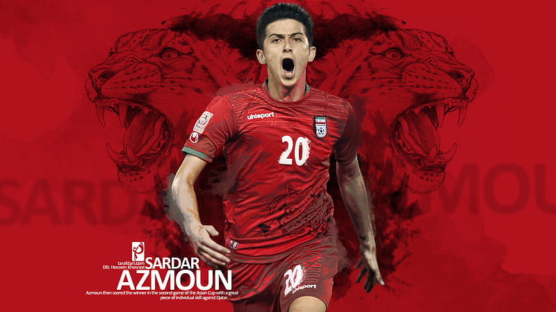 Soccer, Sardar Azmoun, Iran National Football Team, HD wallpaper
