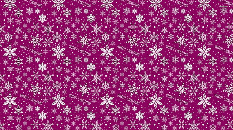 Purple Christams Pattern, Purple, Pattern, Flake, Snow, HD wallpaper