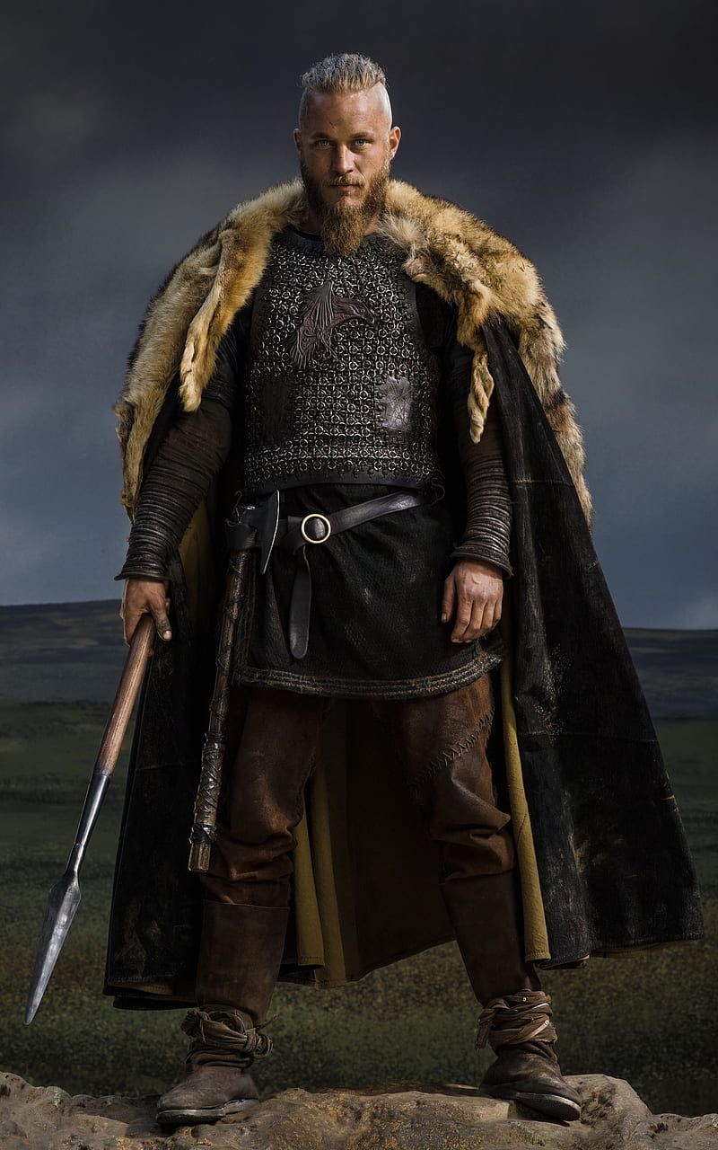Ragnar, travis fimmel, vikingos, vikings, HD phone wallpaper