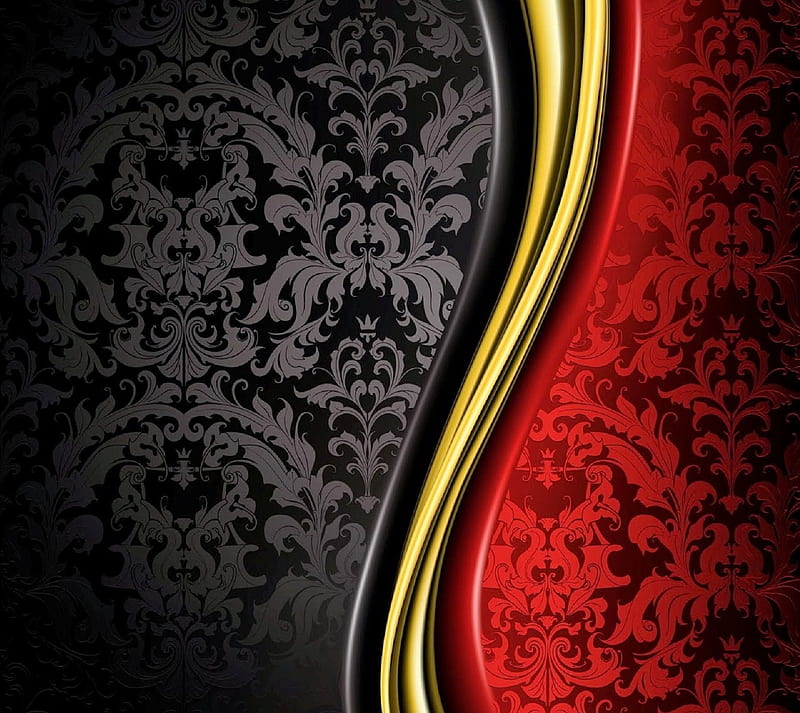 luxury, black, red, HD wallpaper