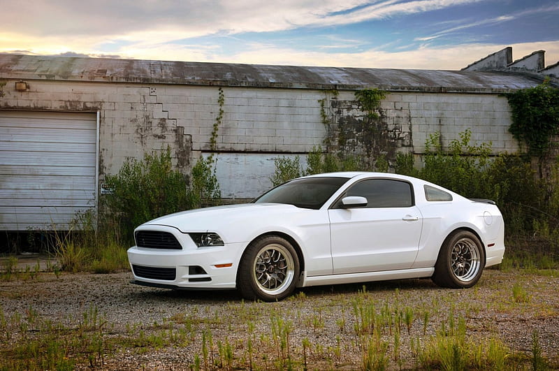 This 2013 Boss Mustang Makes 1,145 hp and Runs Over 180 mph in the Half-Mile, White, Mustang, Ford, Tint, HD wallpaper