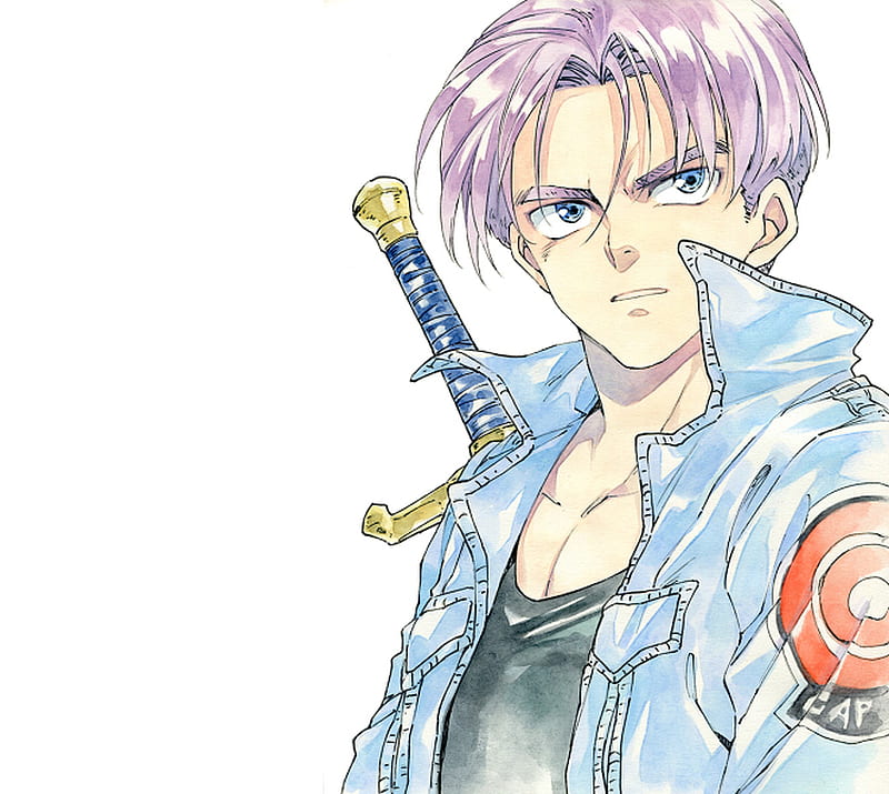 Original Dragon Ball Z Future Trunks Anime Cel