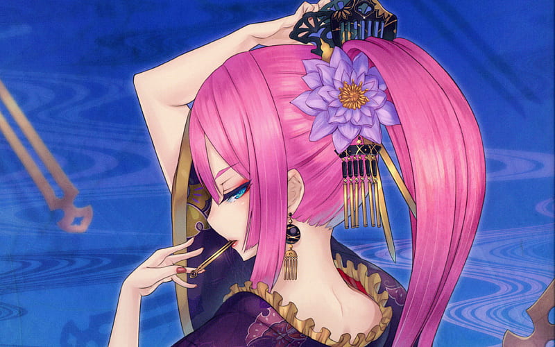 Megurine Luka pink hair, art, Vocaloid, HD wallpaper