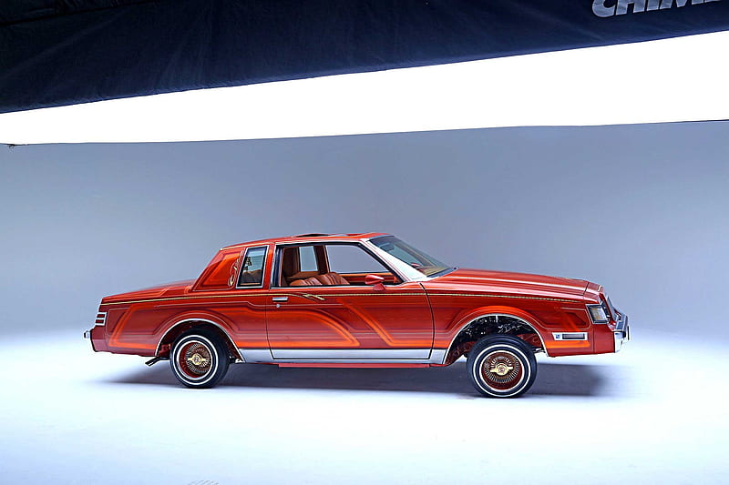 1987-Buick-Regal, 1987, Red, Custom, Lowrider, HD wallpaper