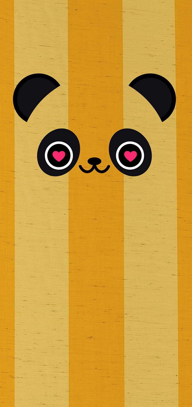 Love Panda, 2020, heart, in love, toon, HD phone wallpaper