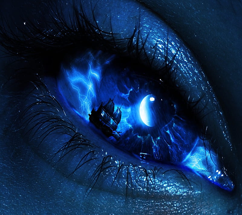 Crystal Blue Eye, blue eye, crystal, HD wallpaper