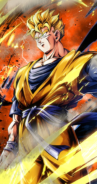 Wallpaper super saiyan, goku, anime, fan art desktop wallpaper, hd