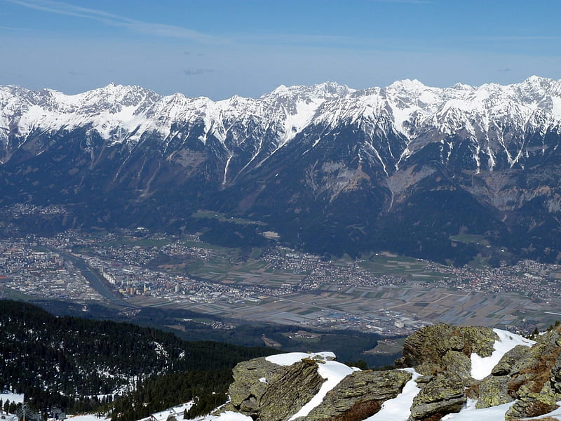 Innsbruck, Austria, City, Nature, Tirol, Mounains, HD wallpaper