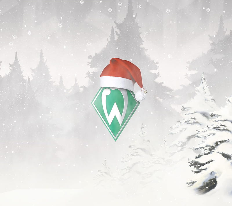 Werder and Christmas, bremen, snow, werder bremen, HD wallpaper