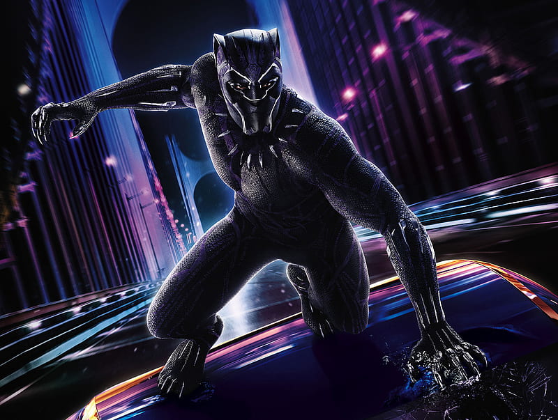 Black Panther 2018 Movie Poster, black-panther, 2018-movies, movies, poster, artist, HD wallpaper