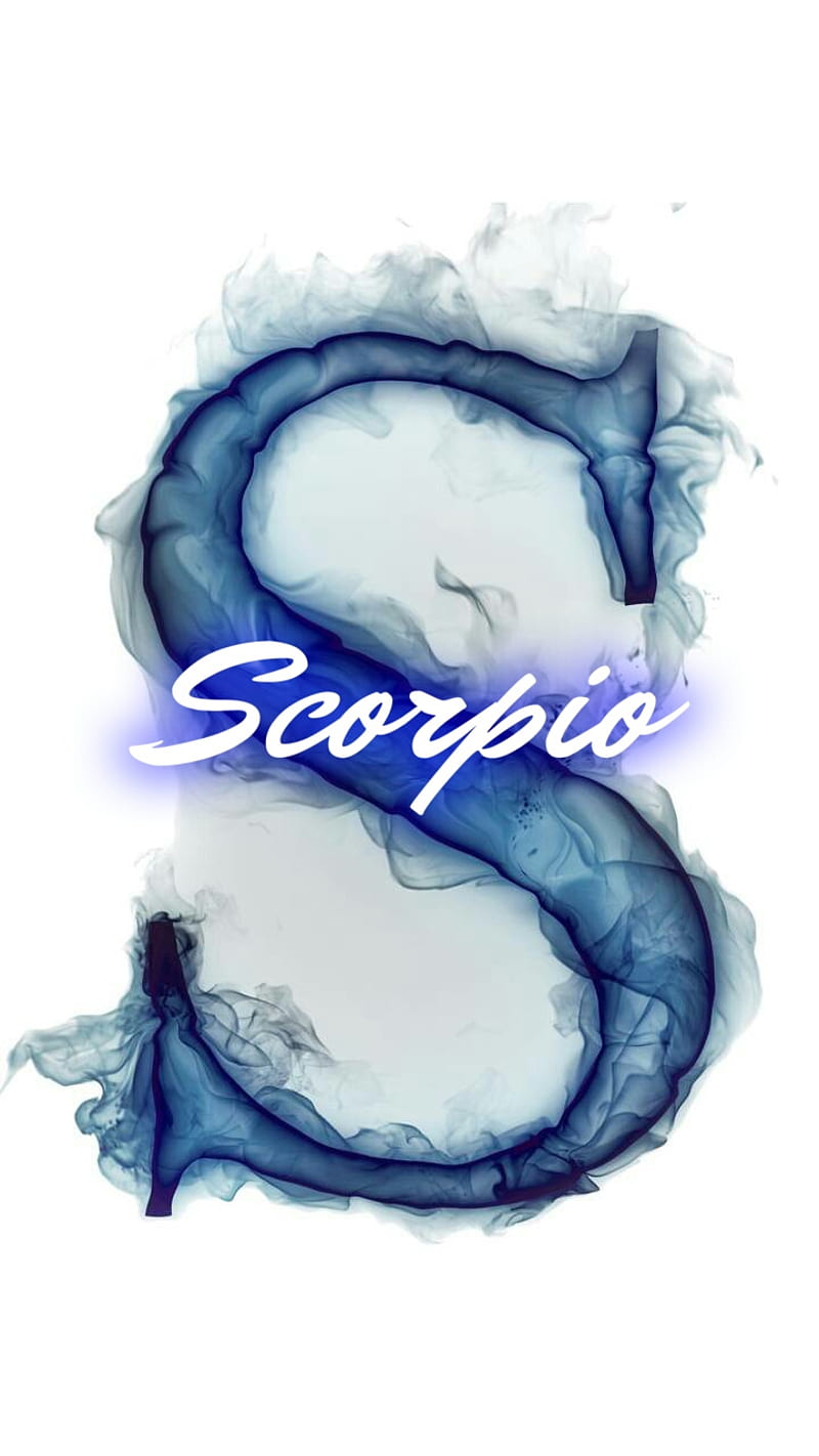 Scorpio, awesome, blue, horoscope, HD phone wallpaper