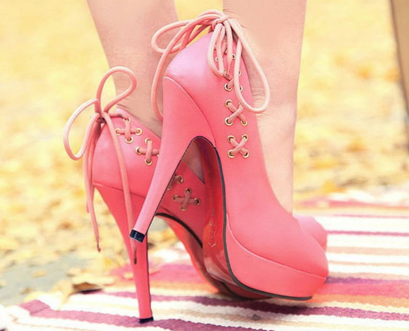 Pink Shoe, shoe, heels, stilettos, pink, HD wallpaper | Peakpx
