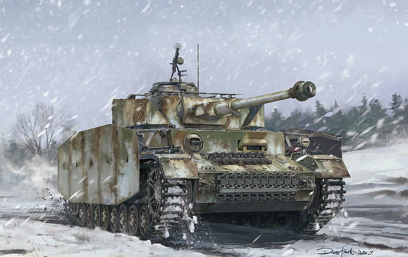 Tanks, Panzer IV, Tank, Winter, HD wallpaper