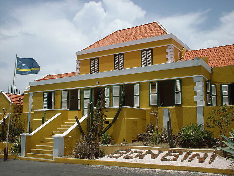 Curacao, home, color, nice, HD wallpaper