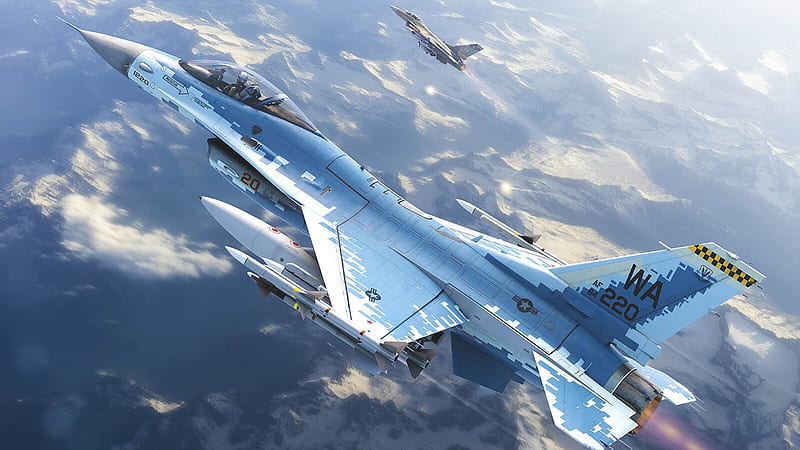 Jet Fighters, General Dynamics F-16 Fighting Falcon, Aircraft, Artistic, Jet Fighter, Warplane, HD wallpaper