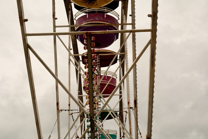 Ferris Wheel View, county fair, ferris wheel, up high, HD wallpaper