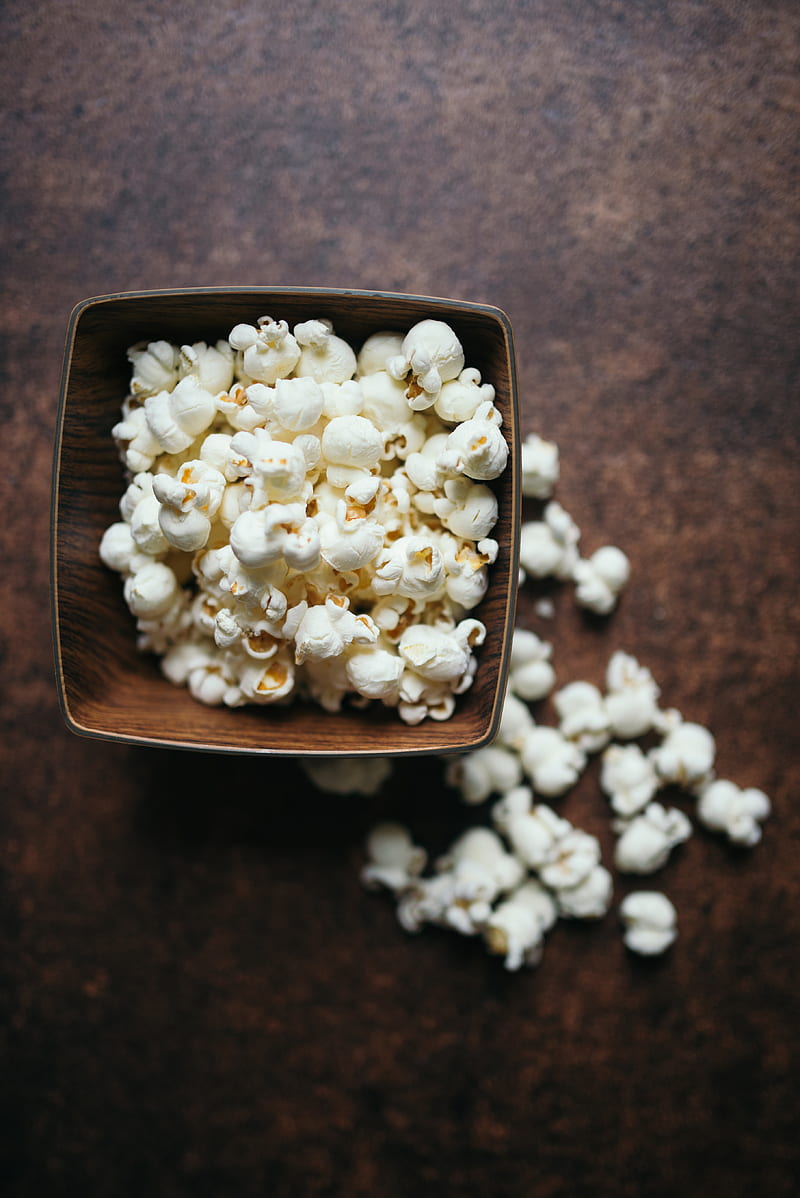 popcorn, bowl, snack, HD phone wallpaper