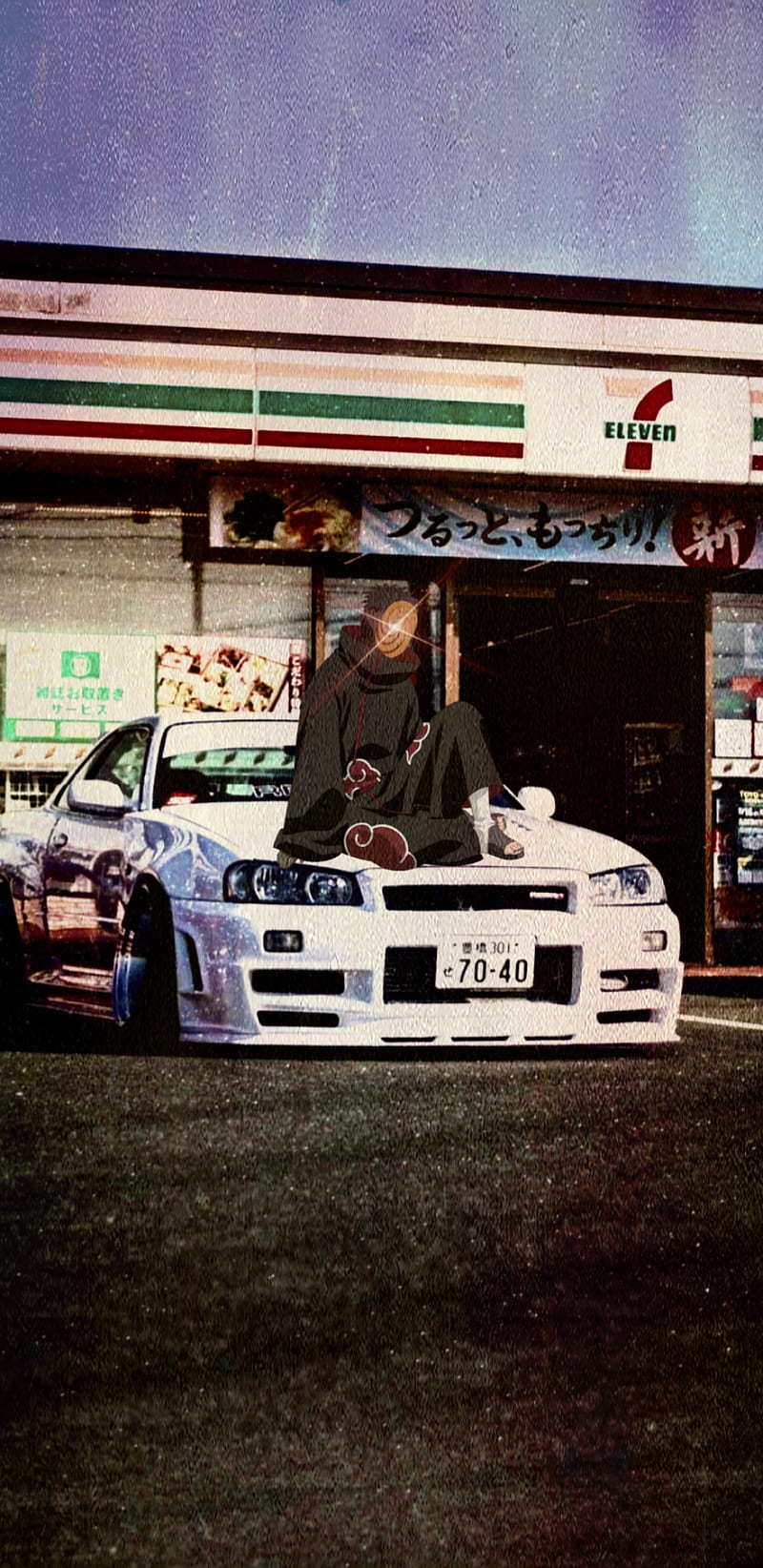 Car, jdm, anime, HD phone wallpaper