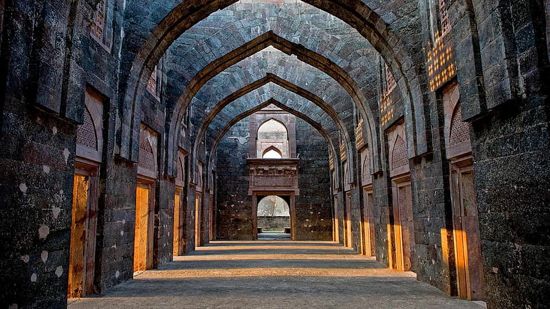 Khajuraho, temple complex, castle ruins, India, Madhya Pradesh, HD wallpaper