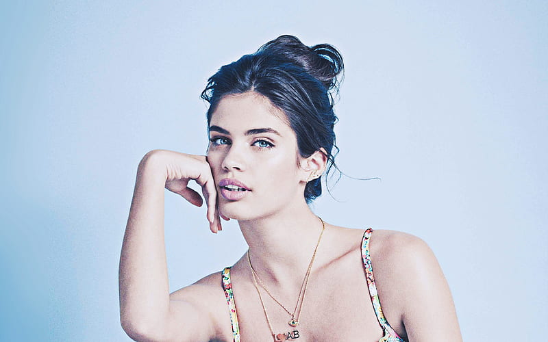 Sara Sampaio portrait, 2018, portuguese celebrity, beauty, fashion models, Sara Sampaio hoot, HD wallpaper