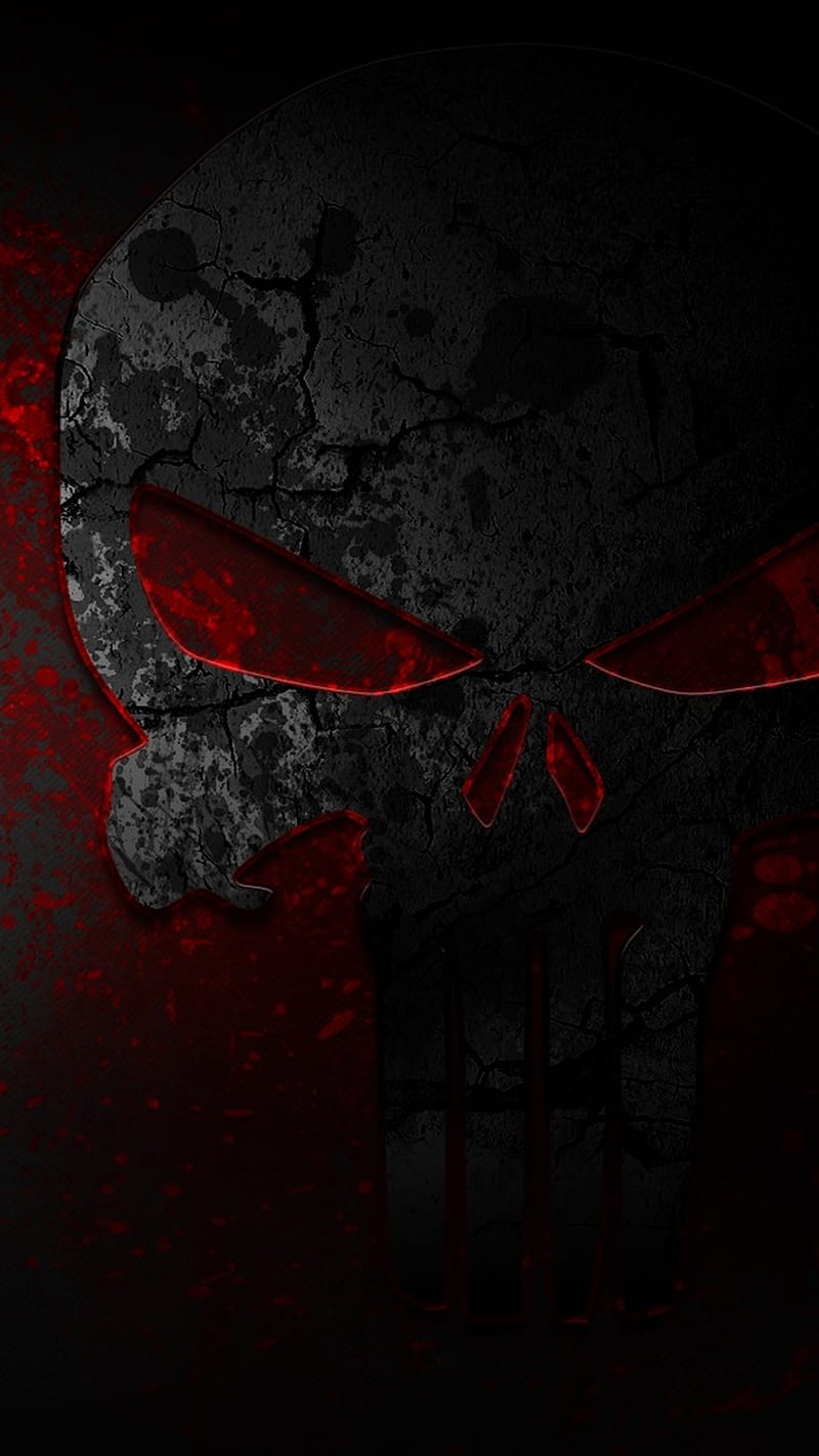 Bloody Punisher, marvel, skull, HD phone wallpaper | Peakpx