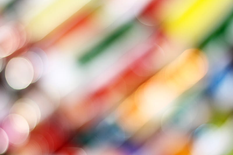 Colorful out of focus blurry of pencil crayons at Arts Faculty, HD wallpaper