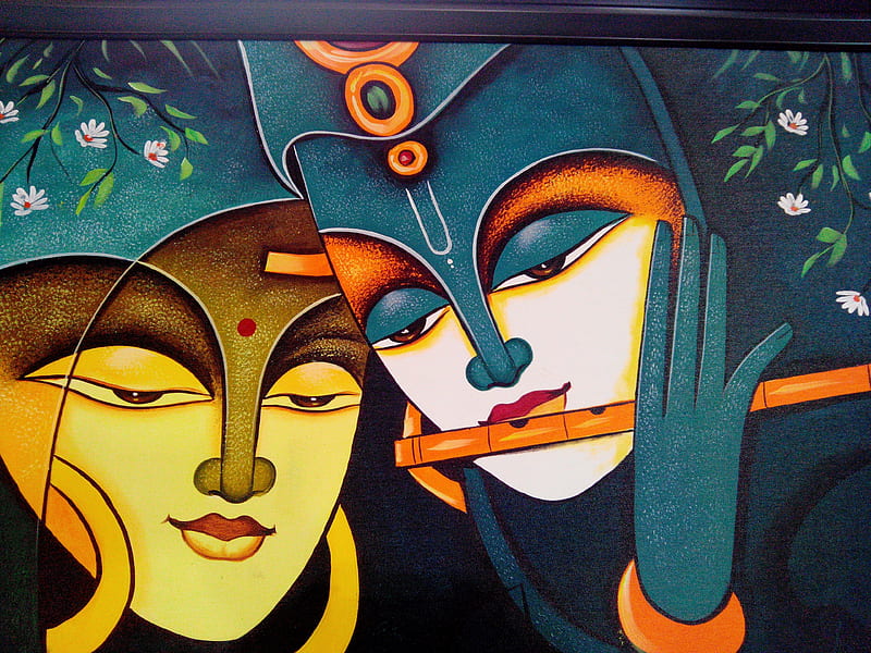 Krishna, krishna and radha, radha, radha and krishna, HD wallpaper